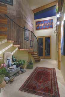 Picture of sustainable design of passive solar foyer